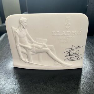 Lladro collectors ‎ society plaque sign Don Quijote